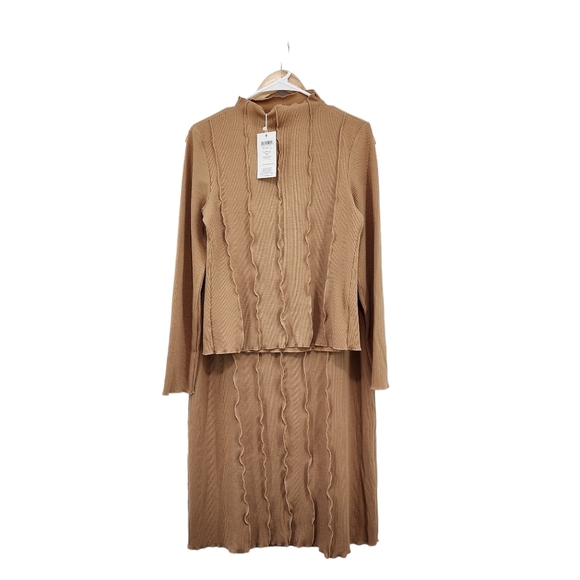 Elegant Tan Maxi Skirt set NEW with out tags - Picture 2 of 10